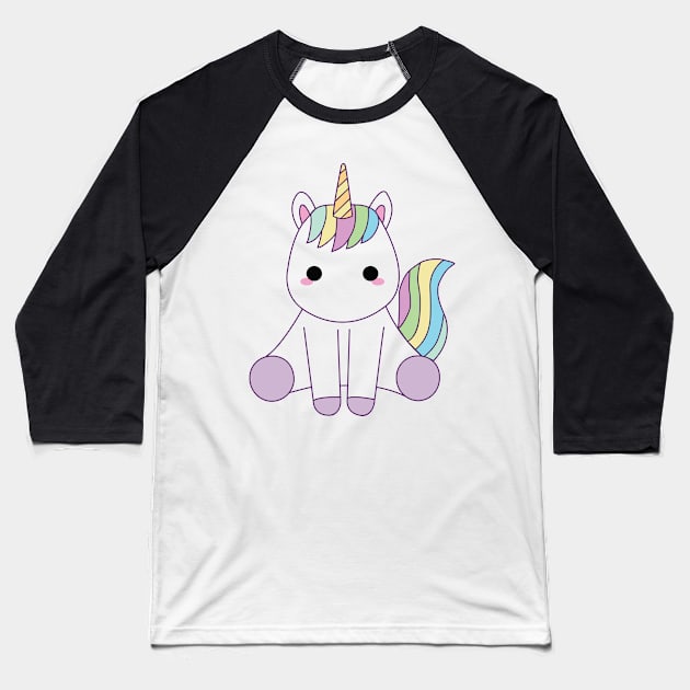 Underground UNICORN , Unicorn Baseball T-Shirt by Unicorn Artist
